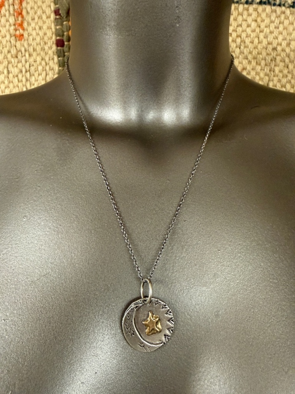 He’s MaHarry Gold Star sterling silver and gold pendant necklace. New with tags. - Picture 2 of 4